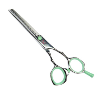 Парикмахерские ножницы TAYO DUET филировочные (35 зубцов) 5,5" , зеленые